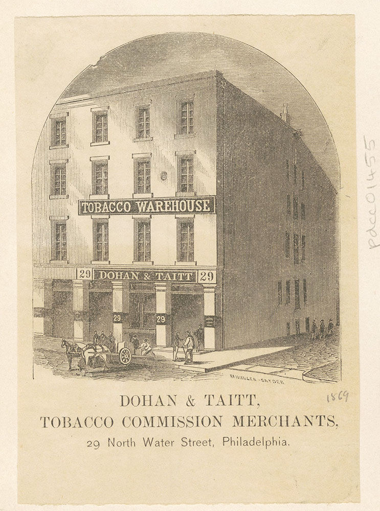 Dohan & Taitt, tobacco commission merchants, 29 North Water Street, Philadelphia [graphic]