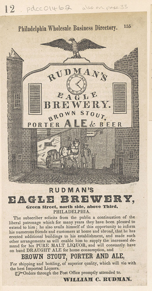 Rudman's Eagle Brewery [graphic]