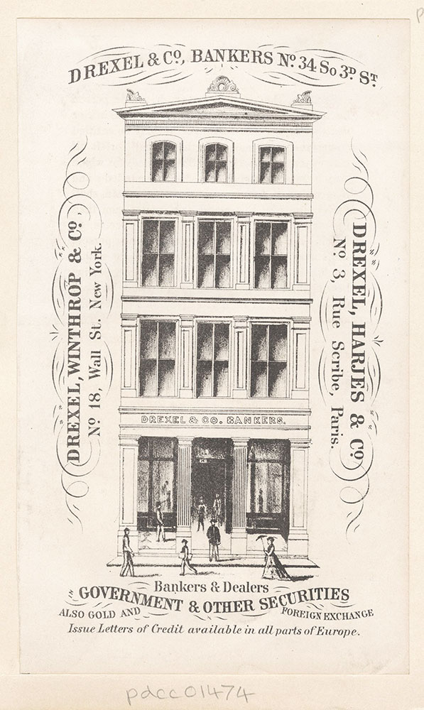 Drexel & Co., Bankers No.34 So 3rd St. [graphic]