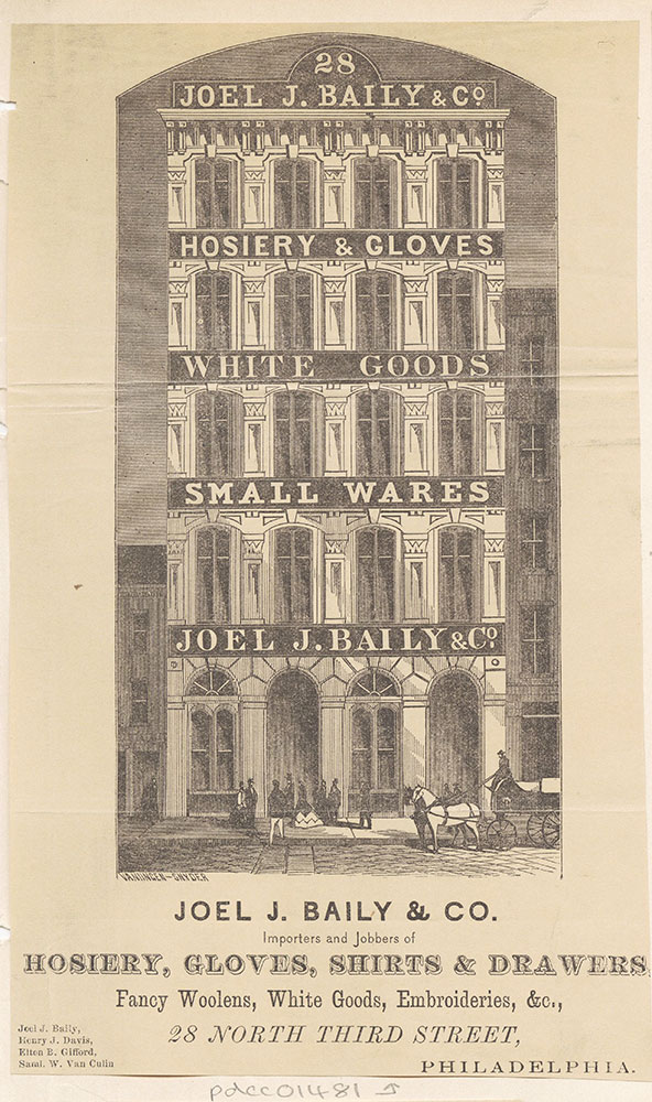 Joel J. Baily & Co., importers and jobbers, hosiery, notions, furnishing goods, etc. [graphic]