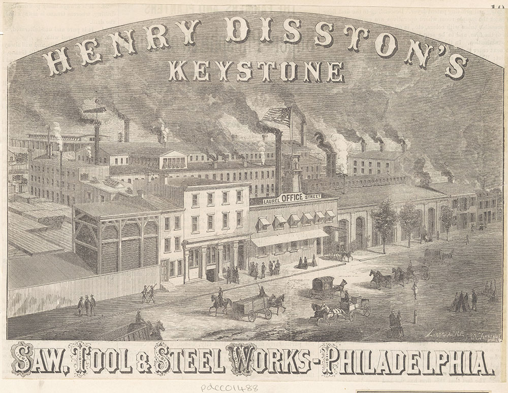 Henry Disston's Keystone Saw, Tool & Steel Works - Philadelphia [graphic]