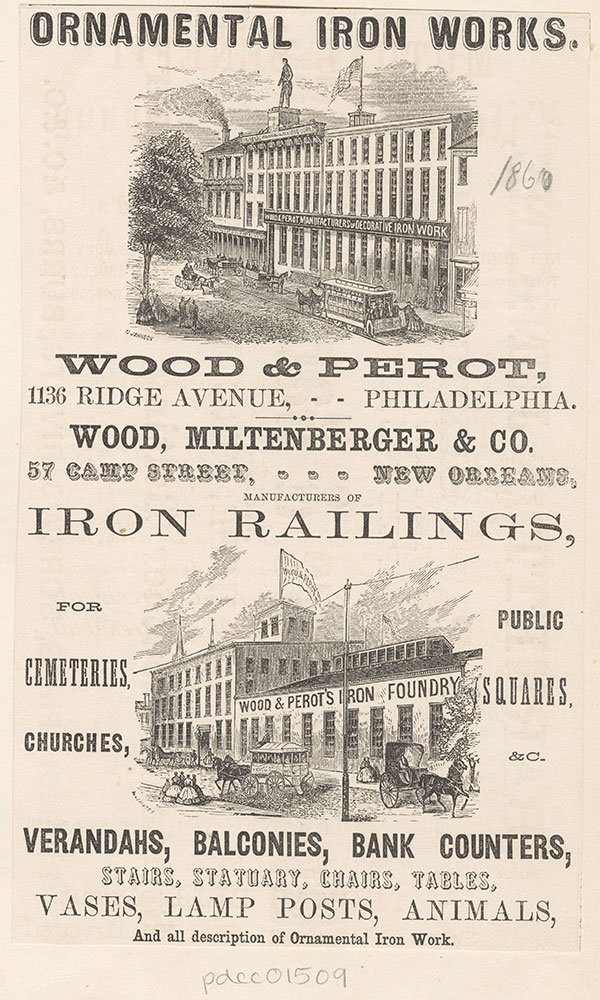 Wood & Perot, ornamental iron works. [graphic]