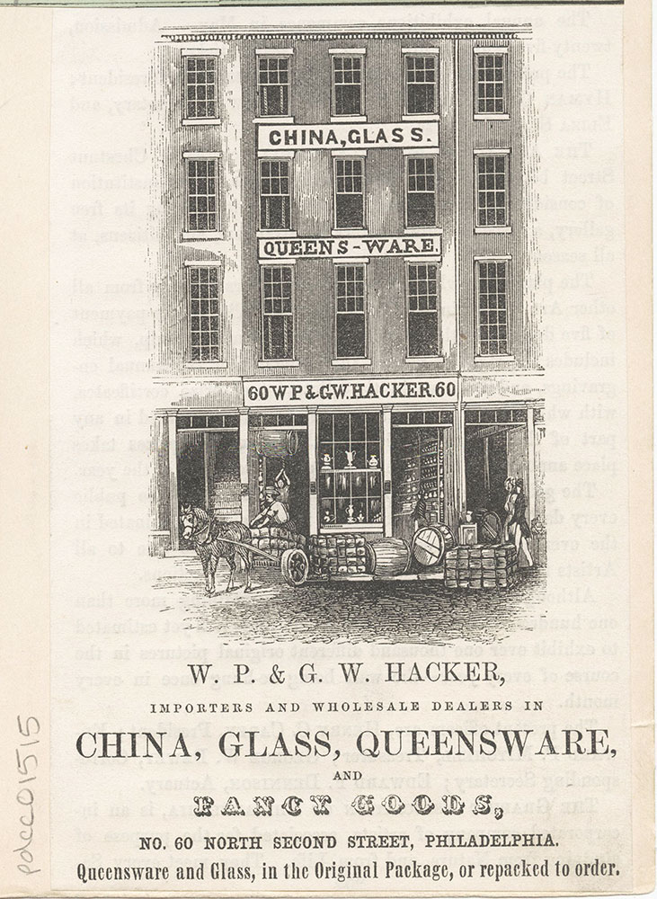 W. P. & G. Hacker, china, glass, queensware. [graphic]