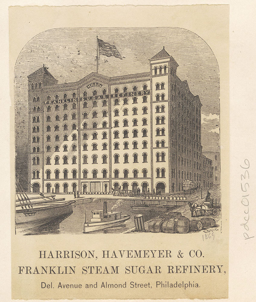 Harrison, Havemeyer & Co. Franklin Steam Sugar Refinery, Del. Avenue and Almond Street [graphic]