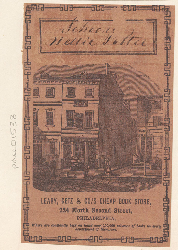 Leary, Getz & Co.'s Cheap Book Store, 224 North Second Street [graphic]