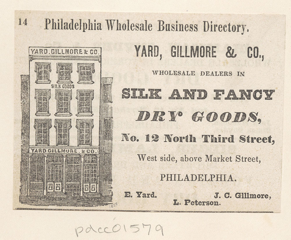 Yard, Gillmore & Co., wholesale dealers in silk and fancy dry goods [graphic]