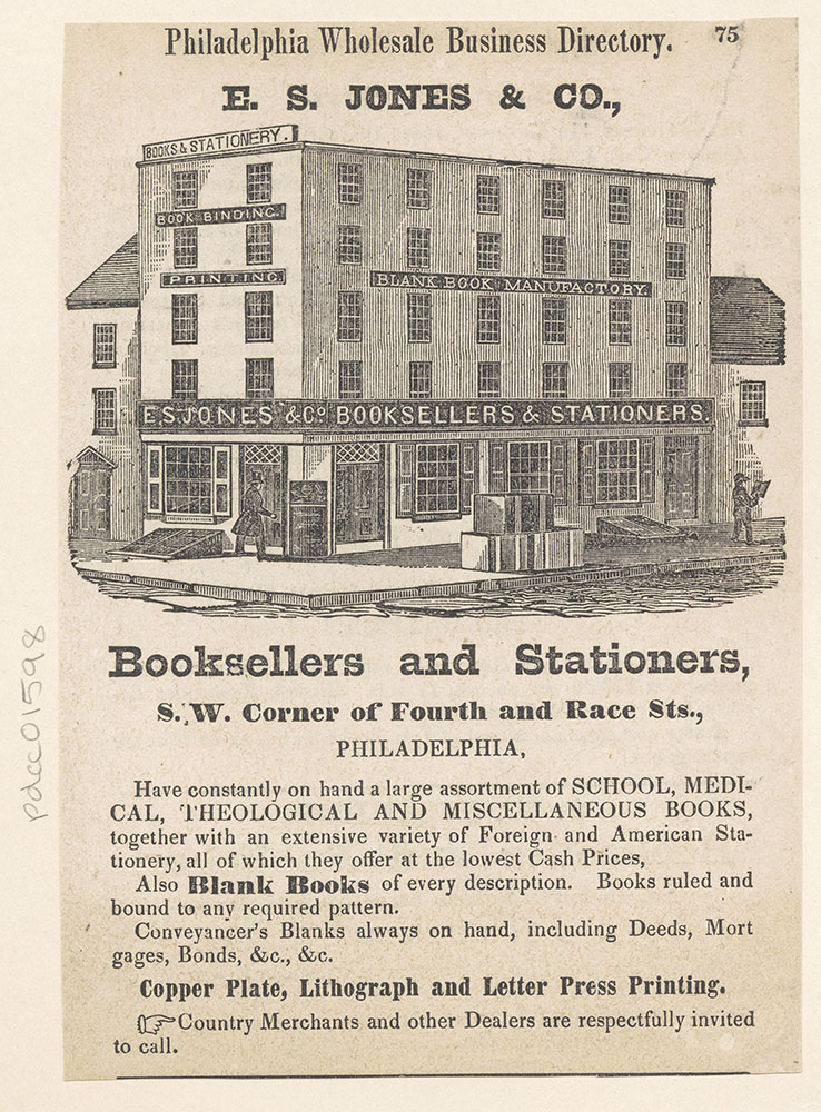 E. S. Jones & Co., Booksellers and Stationers