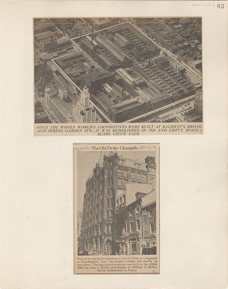 Castner Scrapbook v.15, Sundry Buildings 1, page 63