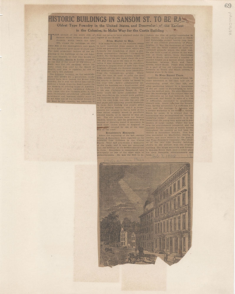 Castner Scrapbook v.15, Sundry Buildings 1, page 69