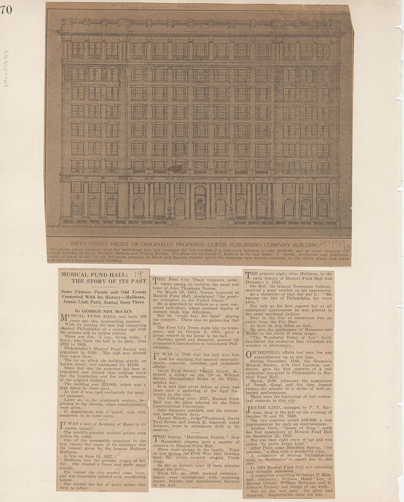 Castner Scrapbook v.15, Sundry Buildings 1, page 70