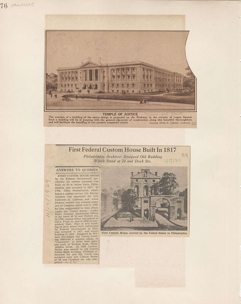 Castner Scrapbook v.15, Sundry Buildings 1, page 76