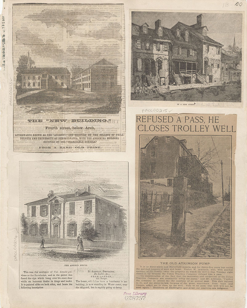 Castner Scrapbook v.4, Old Houses 1, page 1B