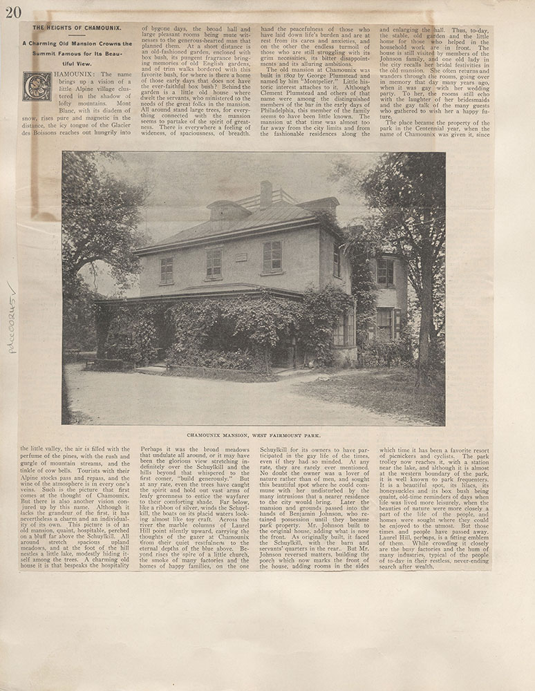 Castner Scrapbook v.4, Old Houses 1, page 20