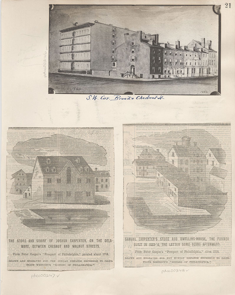 Castner Scrapbook v.4, Old Houses 1, page 21