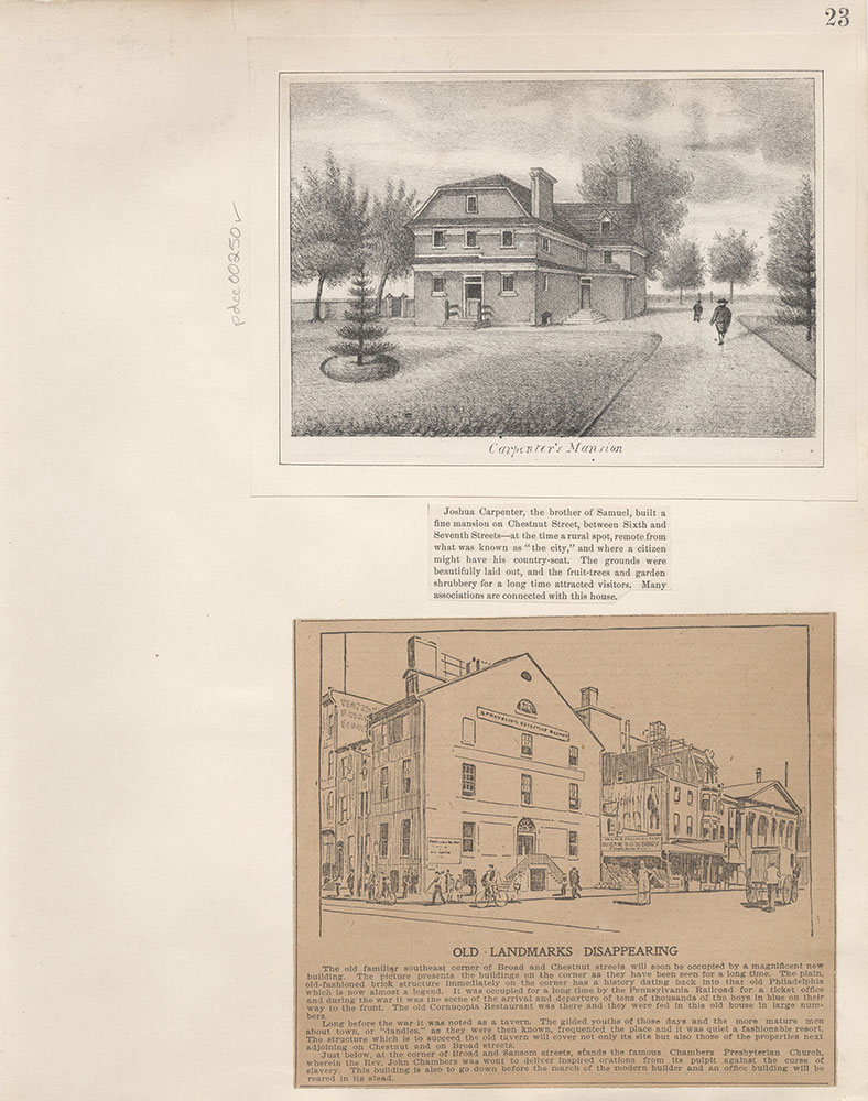 Castner Scrapbook v.4, Old Houses 1, page 23