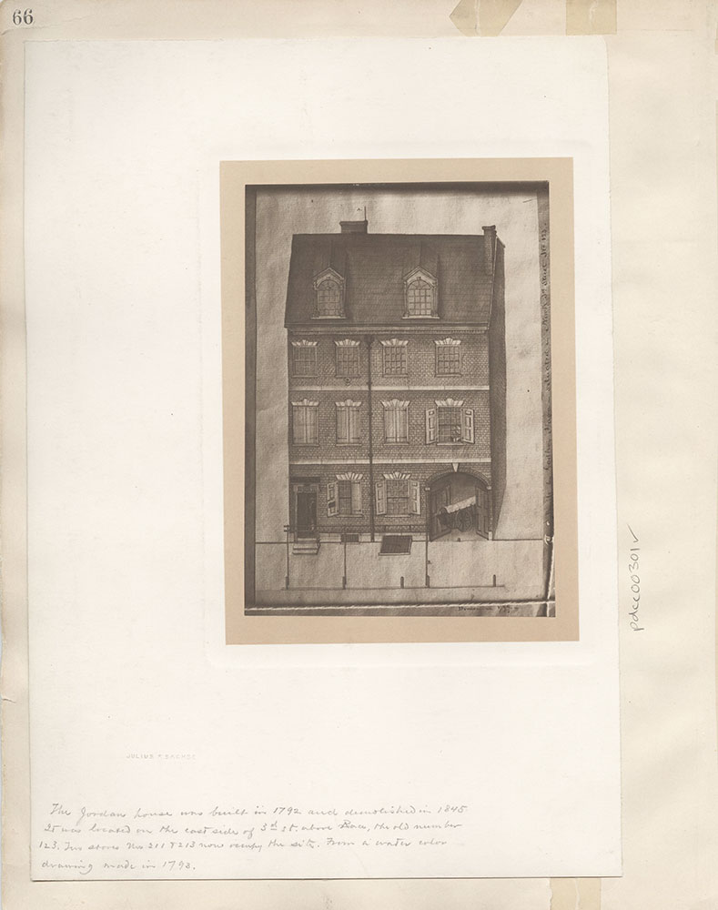 Castner Scrapbook v.4, Old Houses 1, page 66