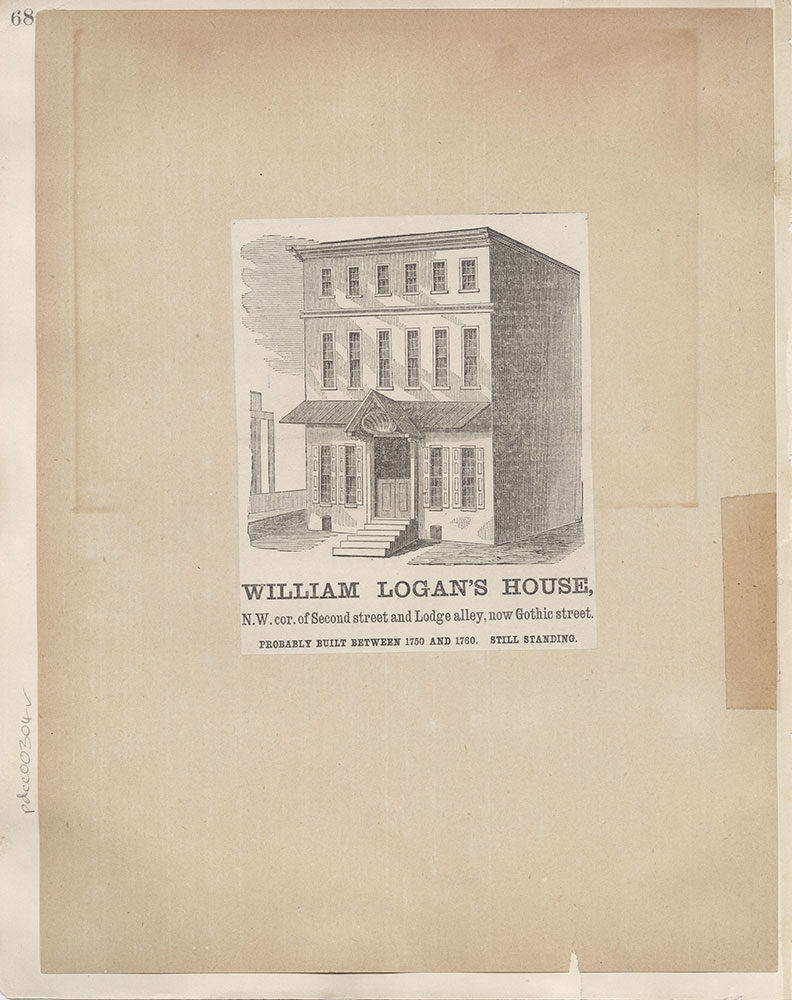 Castner Scrapbook v.4, Old Houses 1, page 68