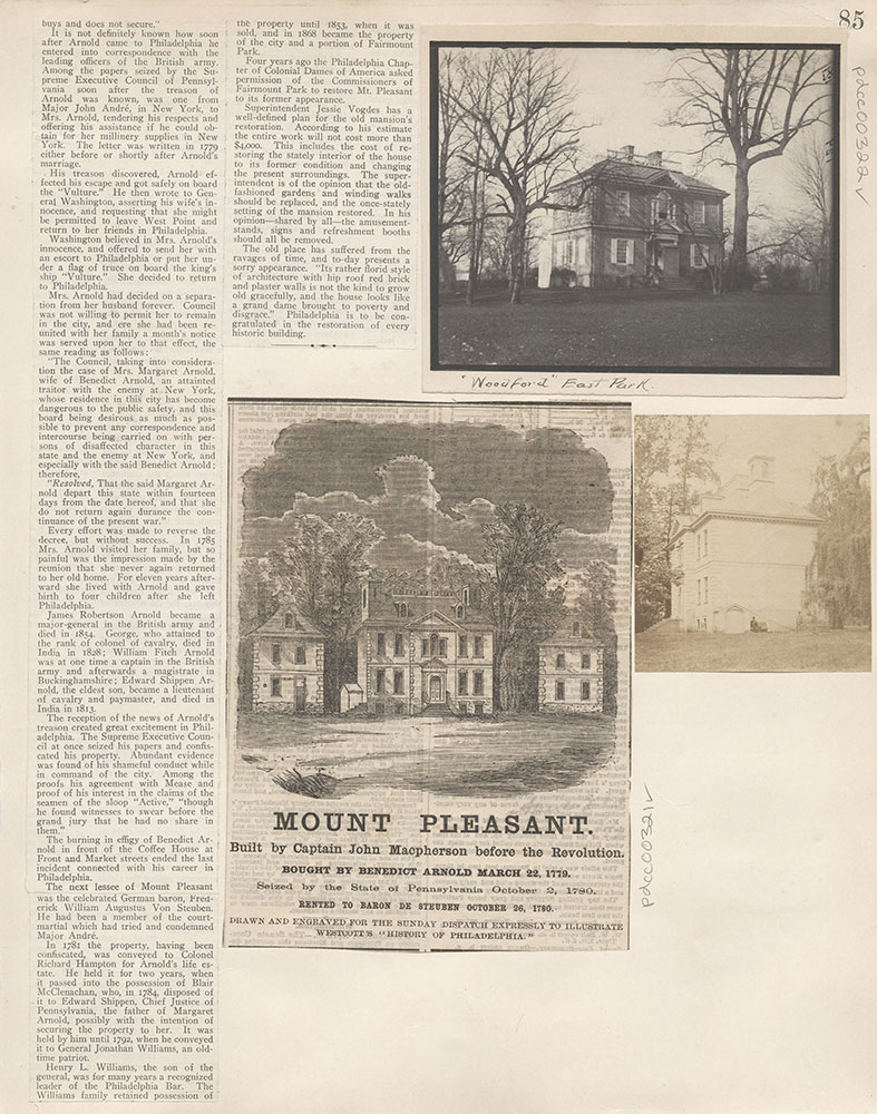 Castner Scrapbook v.4, Old Houses 1, page 85