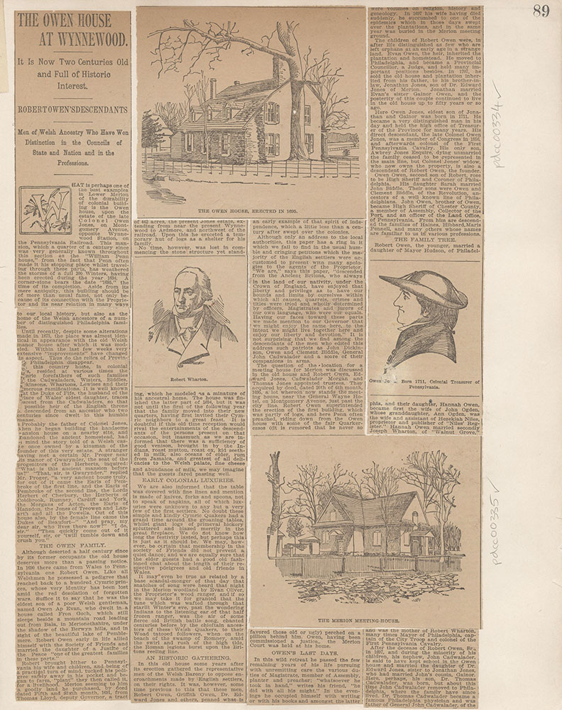 Castner Scrapbook v.4, Old Houses 1, page 89