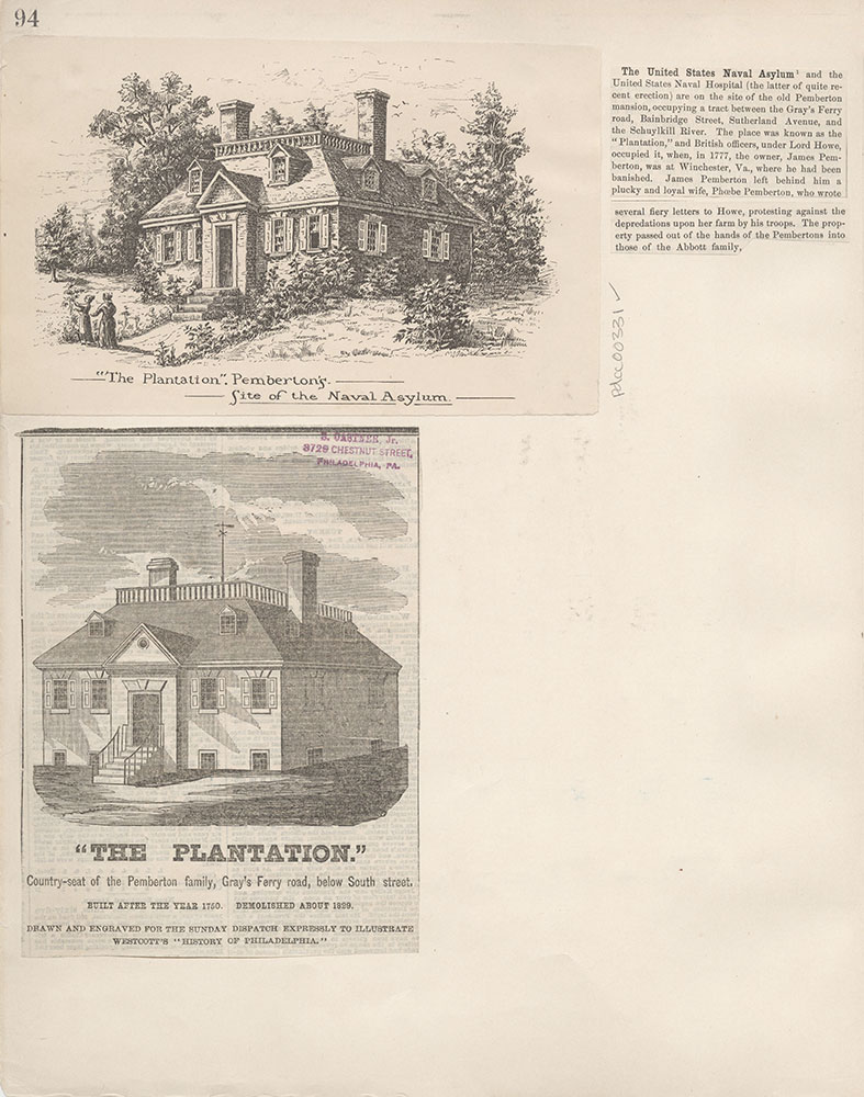 Castner Scrapbook v.4, Old Houses 1, page 94