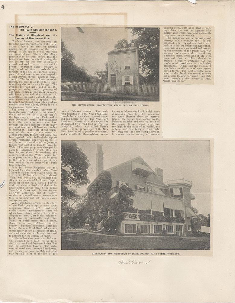 Castner Scrapbook v.5, Old Houses 2, page 4