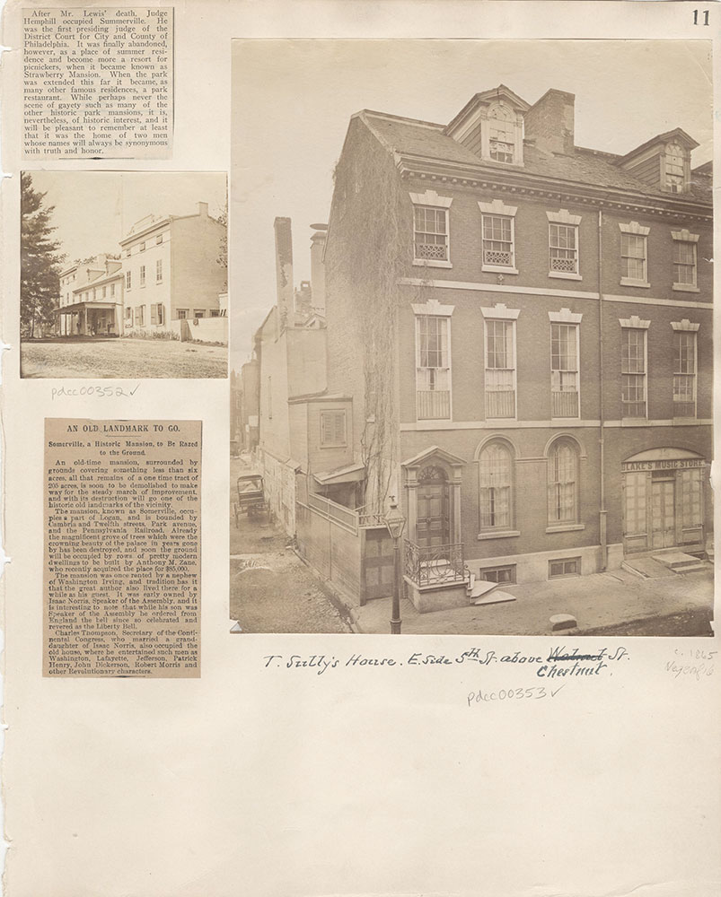 Castner Scrapbook v.5, Old Houses 2, page 11