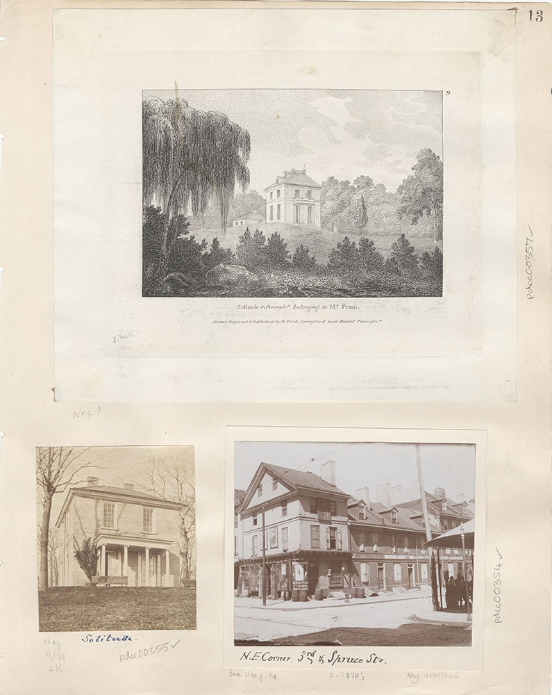 Castner Scrapbook v.5, Old Houses 2, page 13