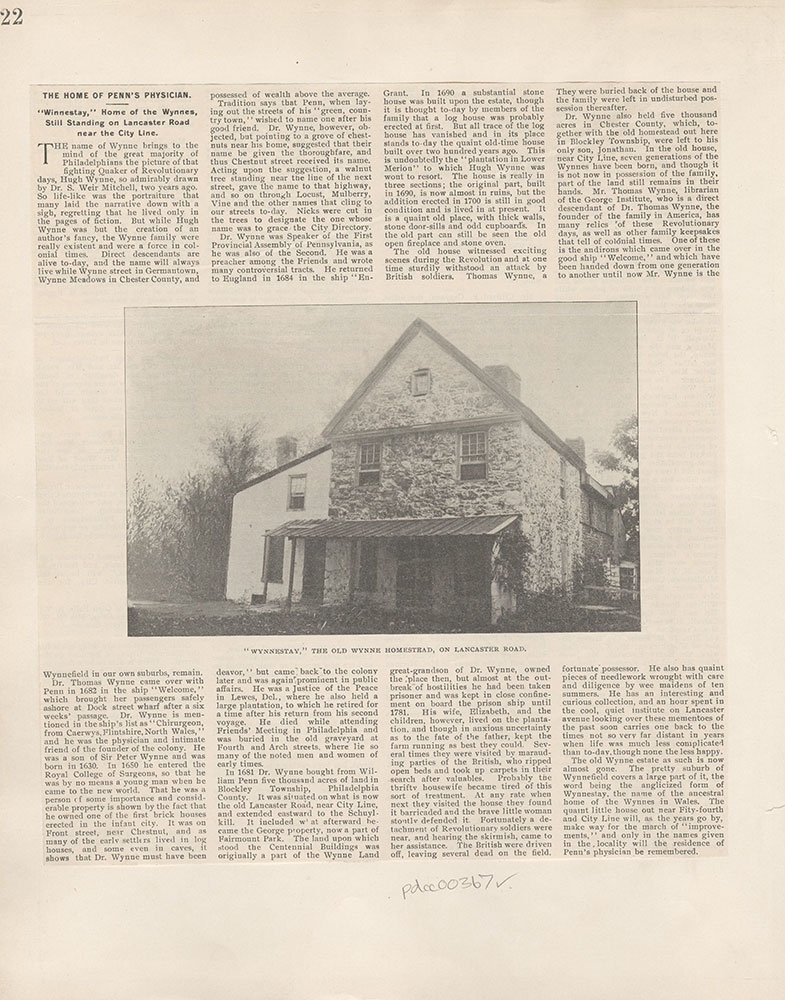 Castner Scrapbook v.5, Old Houses 2, page 22