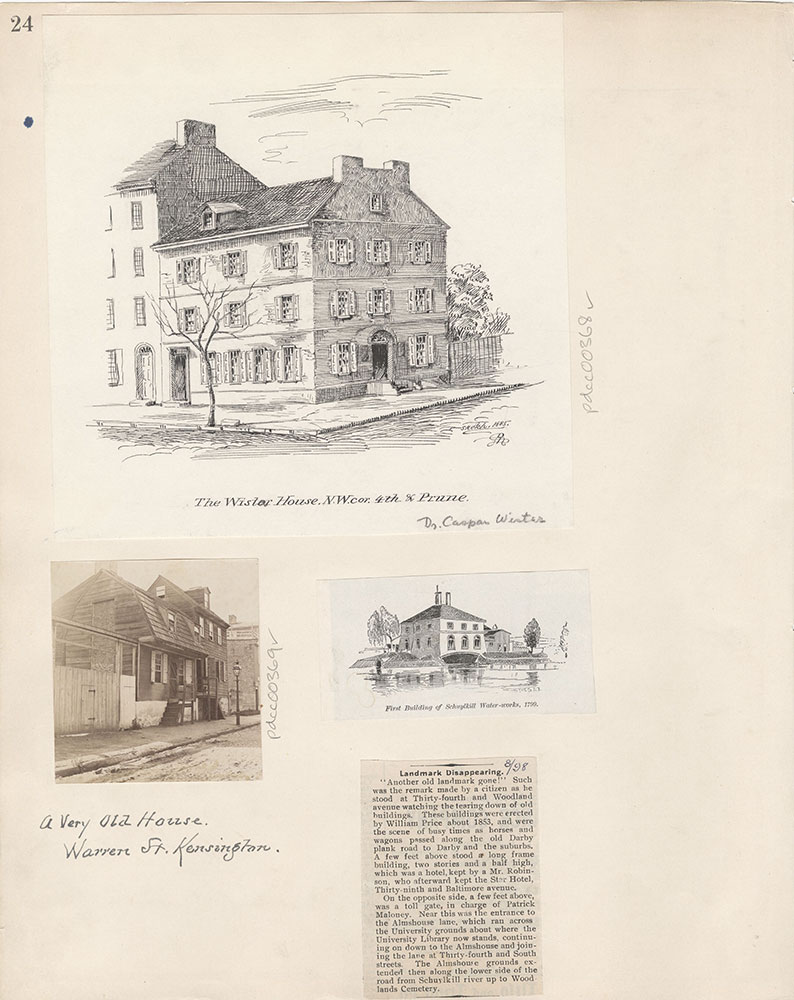 Castner Scrapbook v.5, Old Houses 2, page 24