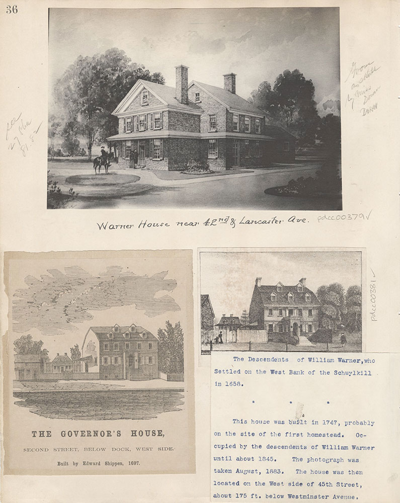 Castner Scrapbook v.5, Old Houses 2, page 36