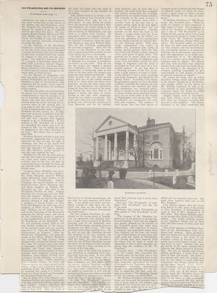 Castner Scrapbook v.5, Old Houses 2, page 75