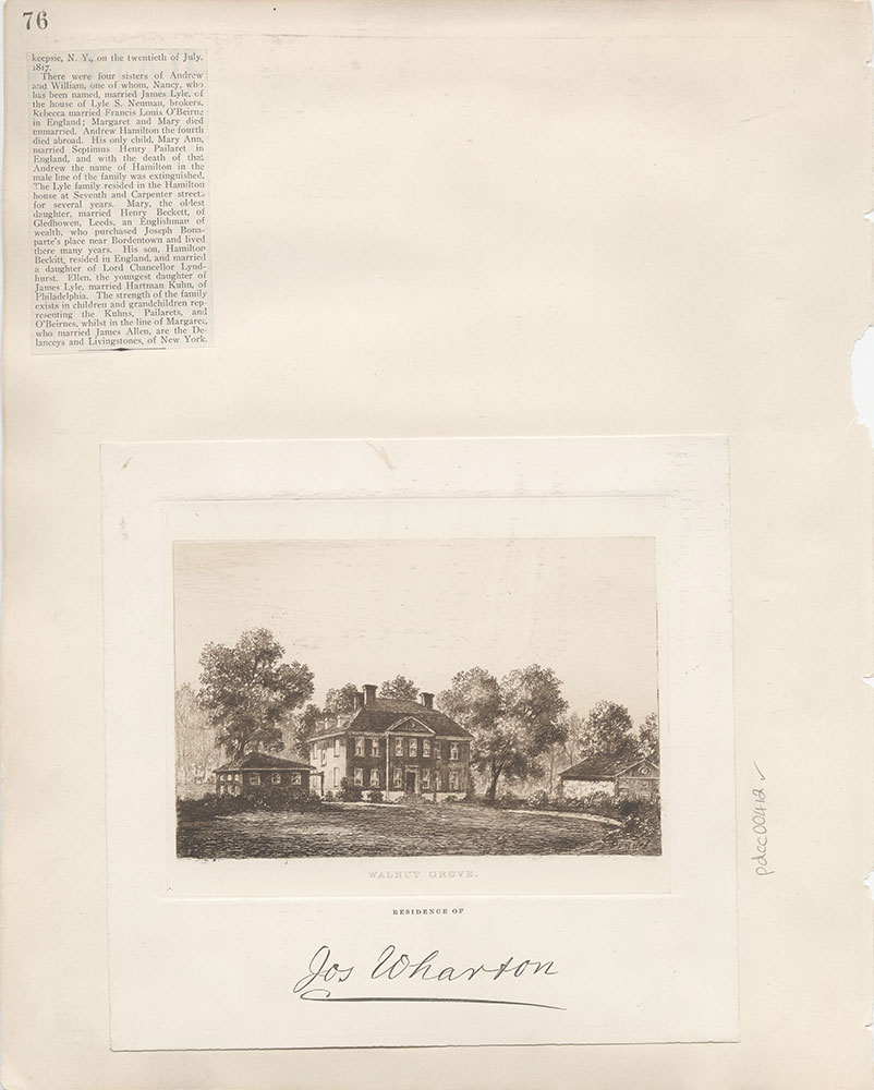 Castner Scrapbook v.5, Old Houses 2, page 76