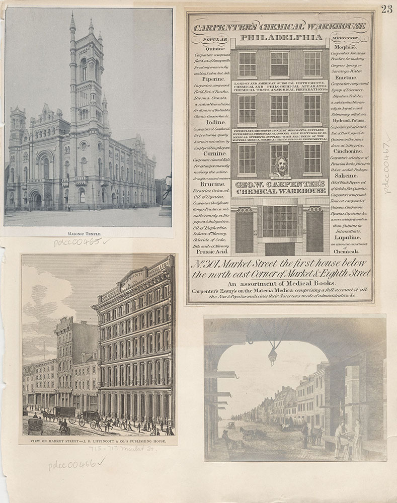 Castner Scrapbook v.6, Market Street, page 23