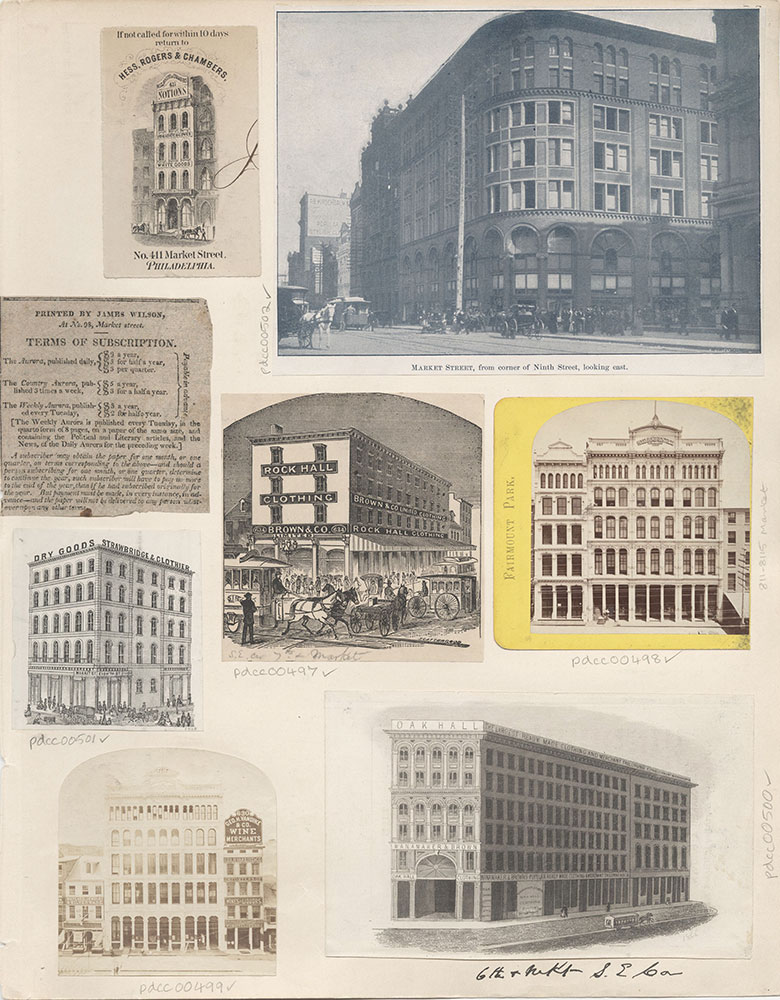 Castner Scrapbook v.6, Market Street, page 33