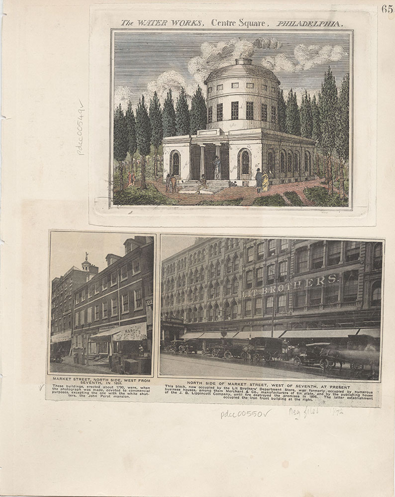 Castner Scrapbook v.6, Market Street, page 65