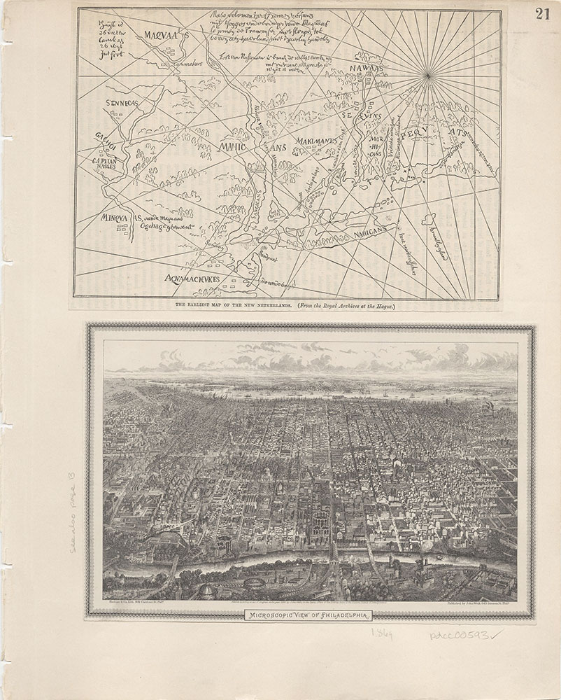 Castner Scrapbook v.7, Walks, Views, Maps, page 21