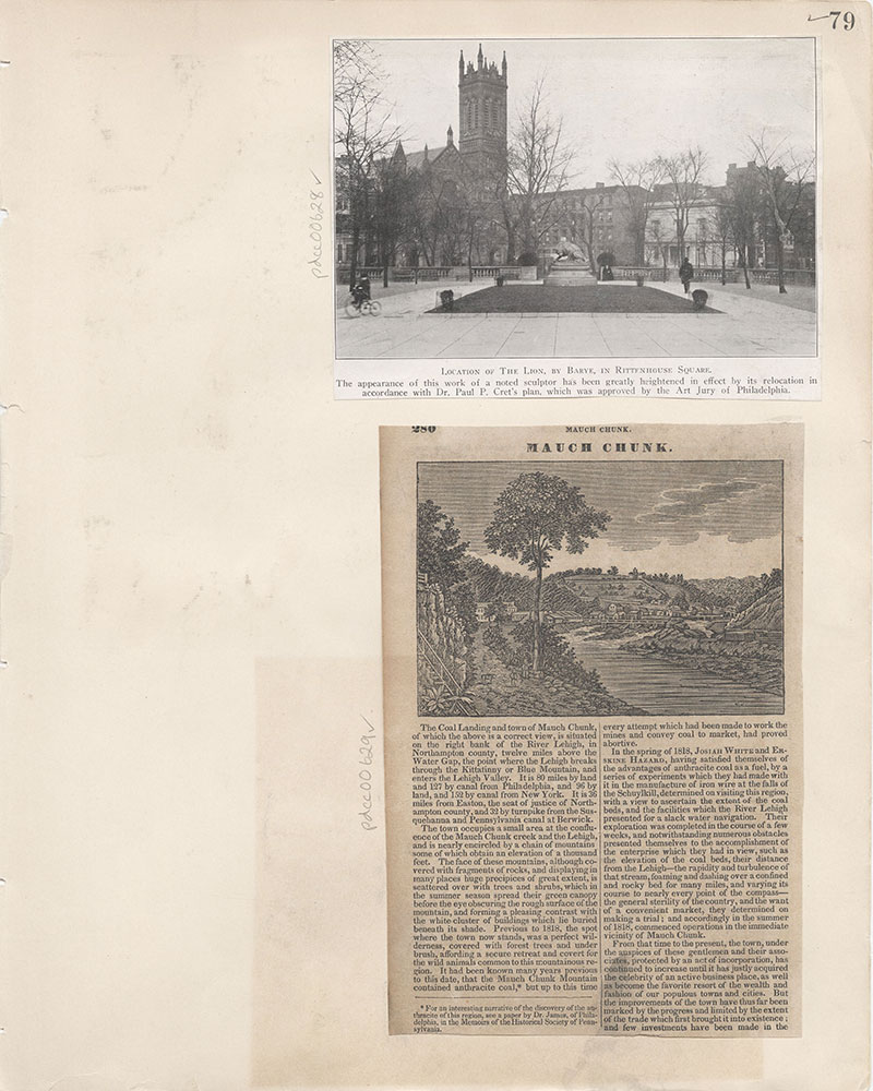 Castner Scrapbook v.7, Walks, Views, Maps, page 79