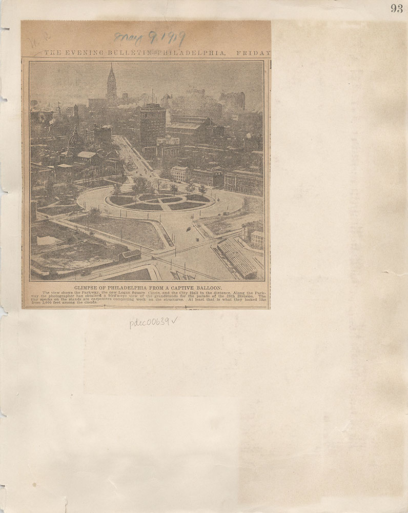 Castner Scrapbook v.7, Walks, Views, Maps, page 93