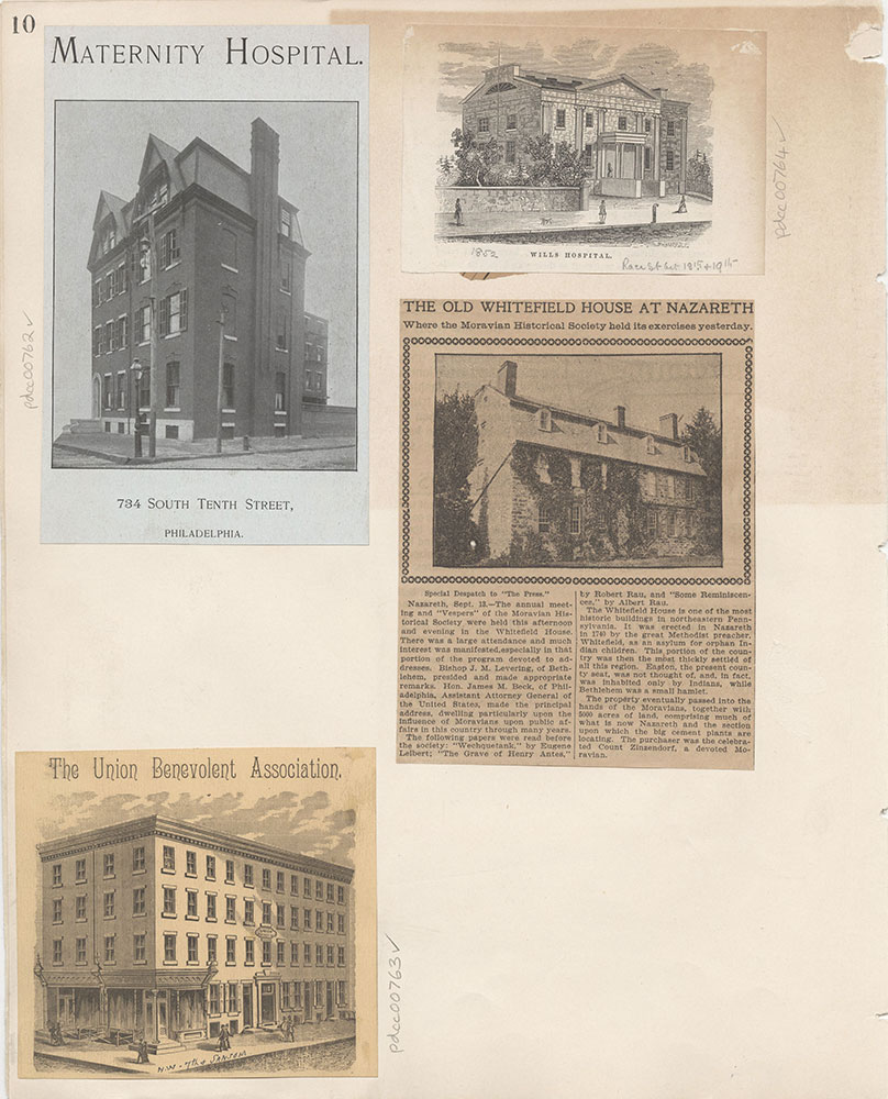 Castner Scrapbook v.9, Hospitals, Charitable, page 10