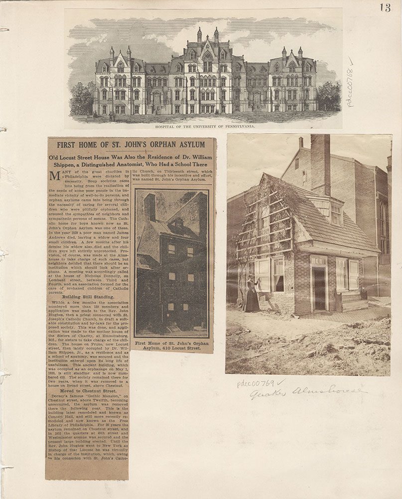 Castner Scrapbook v.9, Hospitals, Charitable, page 13