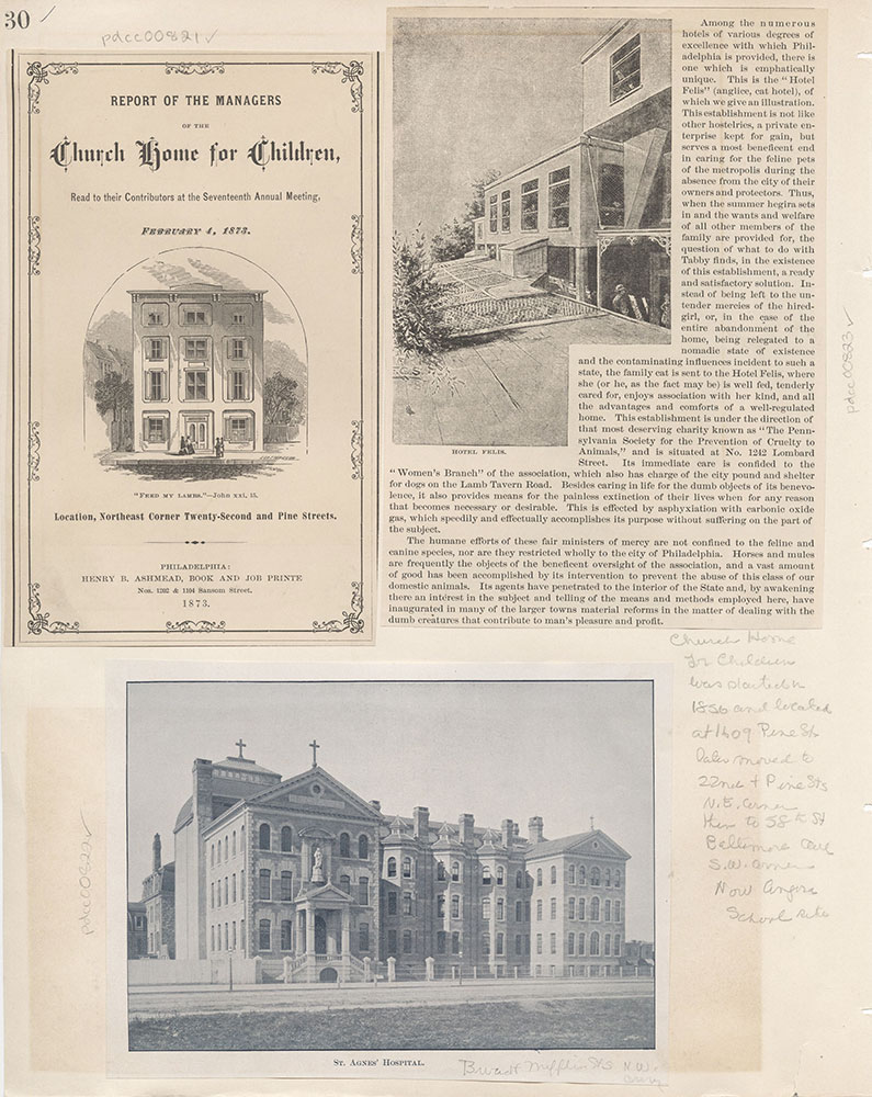 Castner Scrapbook v.9, Hospitals, Charitable, page 30