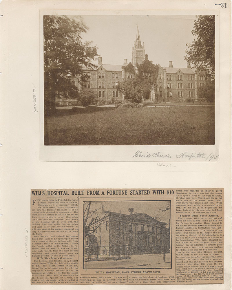 Castner Scrapbook v.9, Hospitals, Charitable, page 31