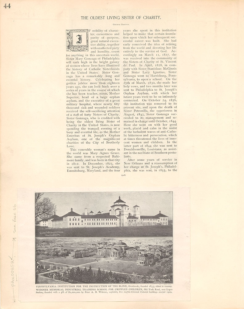 Castner Scrapbook v.9, Hospitals, Charitable, page 44