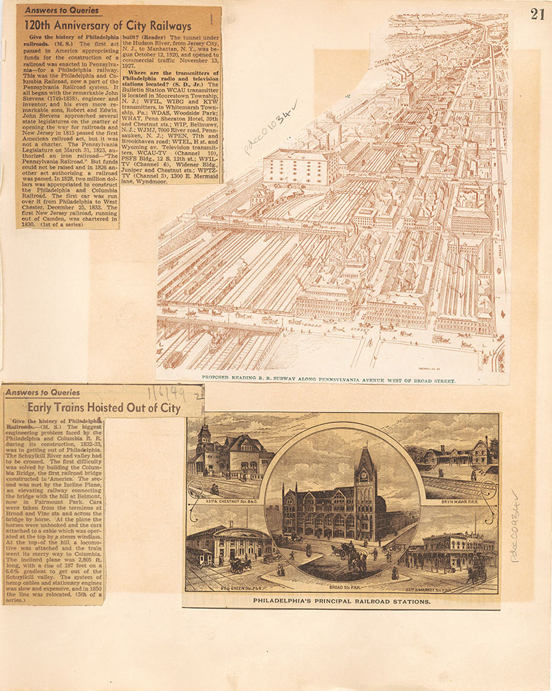 Castner Scrapbook v.10, Transportation, page 21