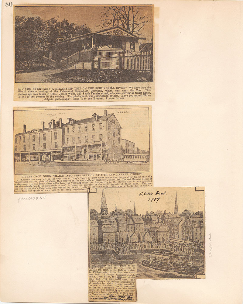 Castner Scrapbook v.10, Transportation, page 80