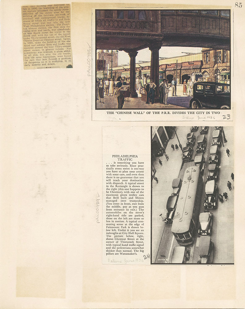 Castner Scrapbook v.10, Transportation, page 85