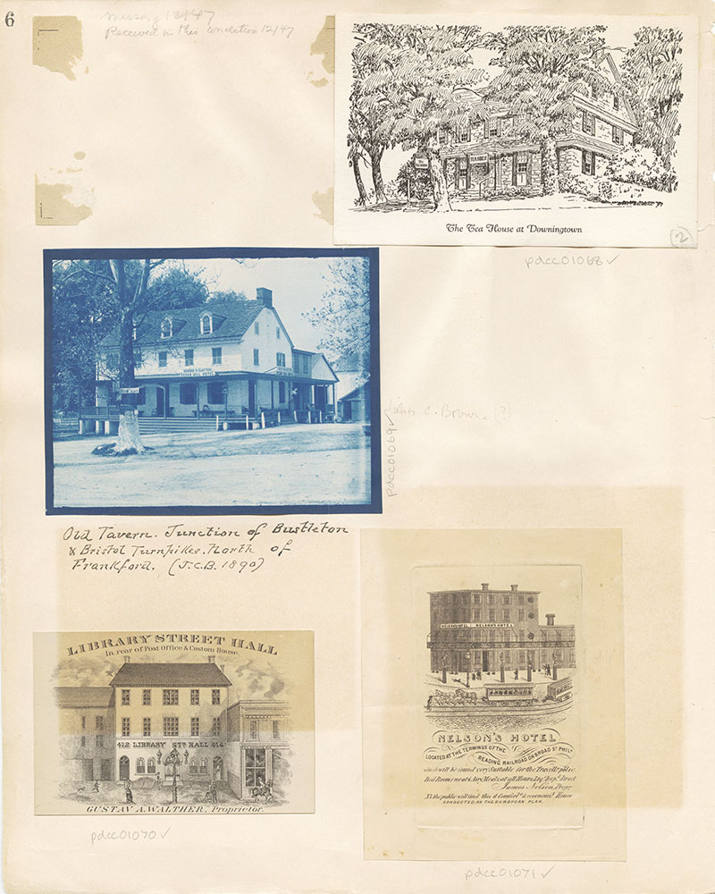 Castner Scrapbook v. 11, Hotels, Inns, page 6