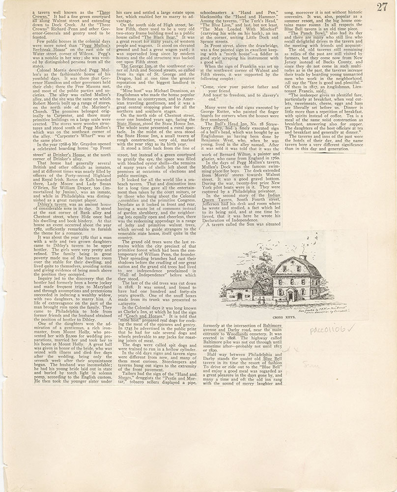 Castner Scrapbook v. 11, Hotels, Inns, page 27