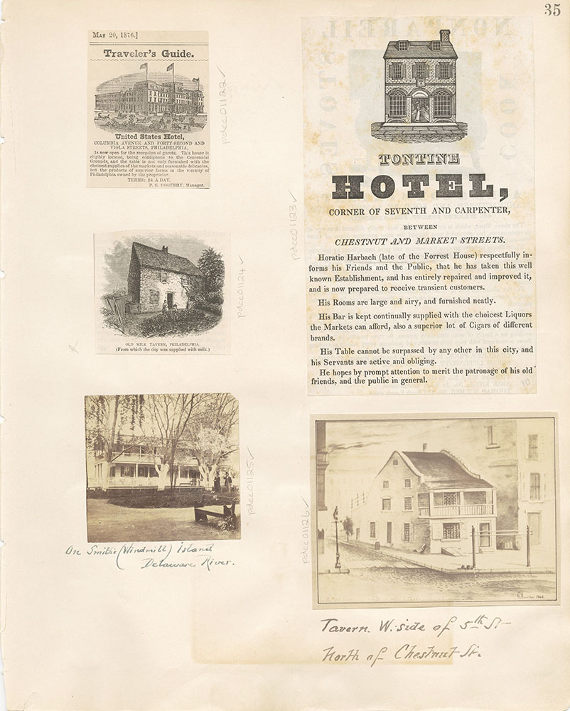 Castner Scrapbook v. 11, Hotels, Inns, page 35