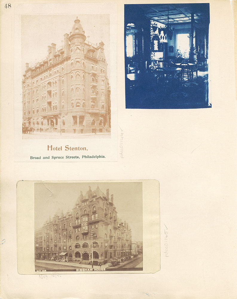 Castner Scrapbook v. 11, Hotels, Inns, page 48